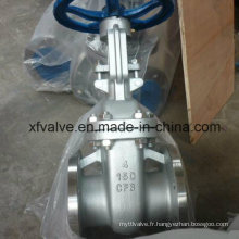 150lb 300lb en acier inoxydable CF8 / CF8m Flange Gate Valve